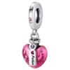 Trendy Red Monster Flower Charm Bracelet 925  Silver Adjustable Hypoallergenic Diy Fine Jewelry