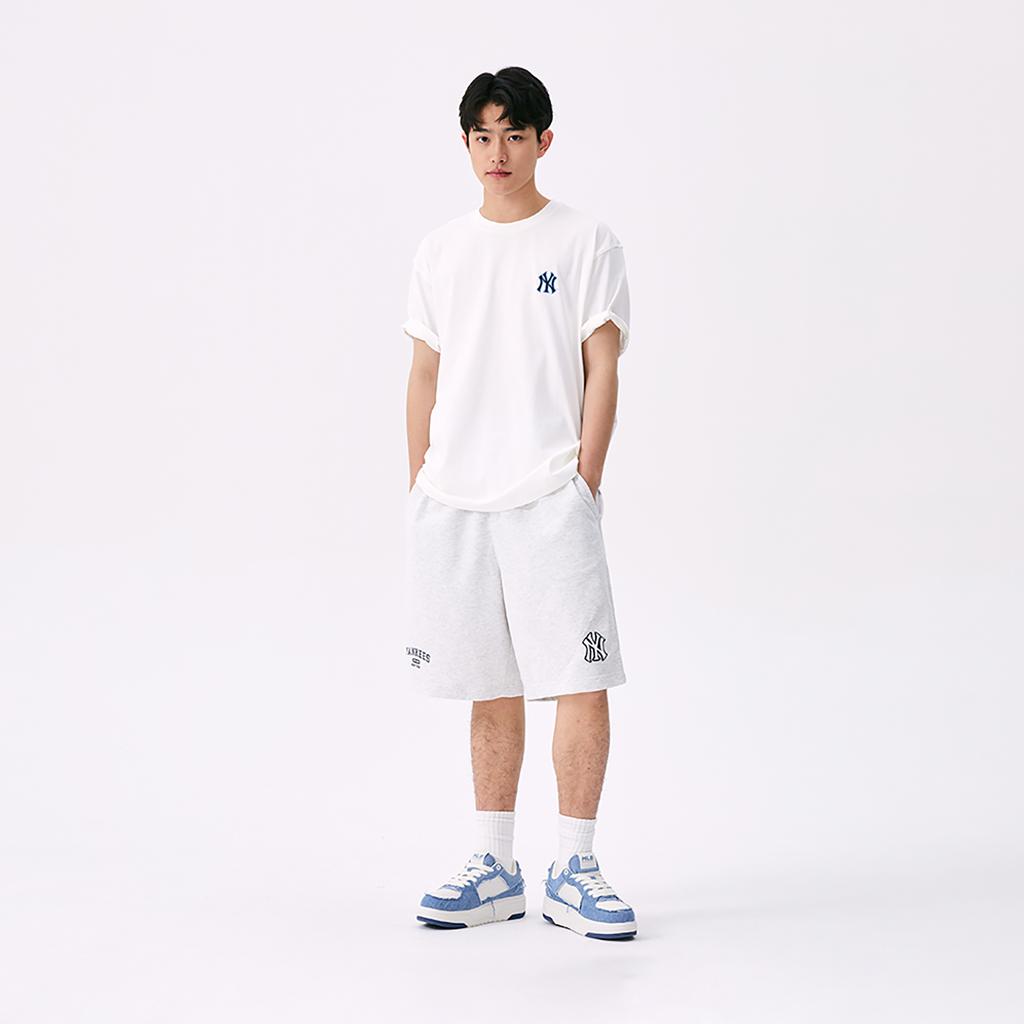 New MLB New York Yankees T Shirts Unisex Ivory 3ATSM0653-50IVS