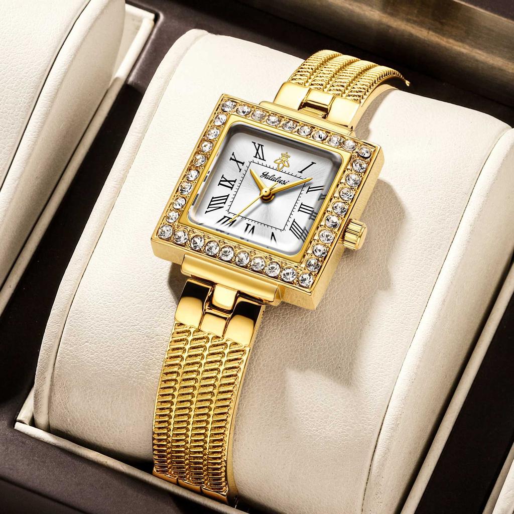 Women'S Watches, Women'S High-Value, Light Luxury Squares, Retro Ipg, Vacuum Electroplating, Environmentally Friendly Materials