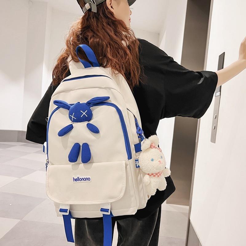 

Новый рюкзак для девочки, милый, модный рюкзак для студентки колледжа, женский, в стиле колледжа, для пары, большой вместимости, школьный белый