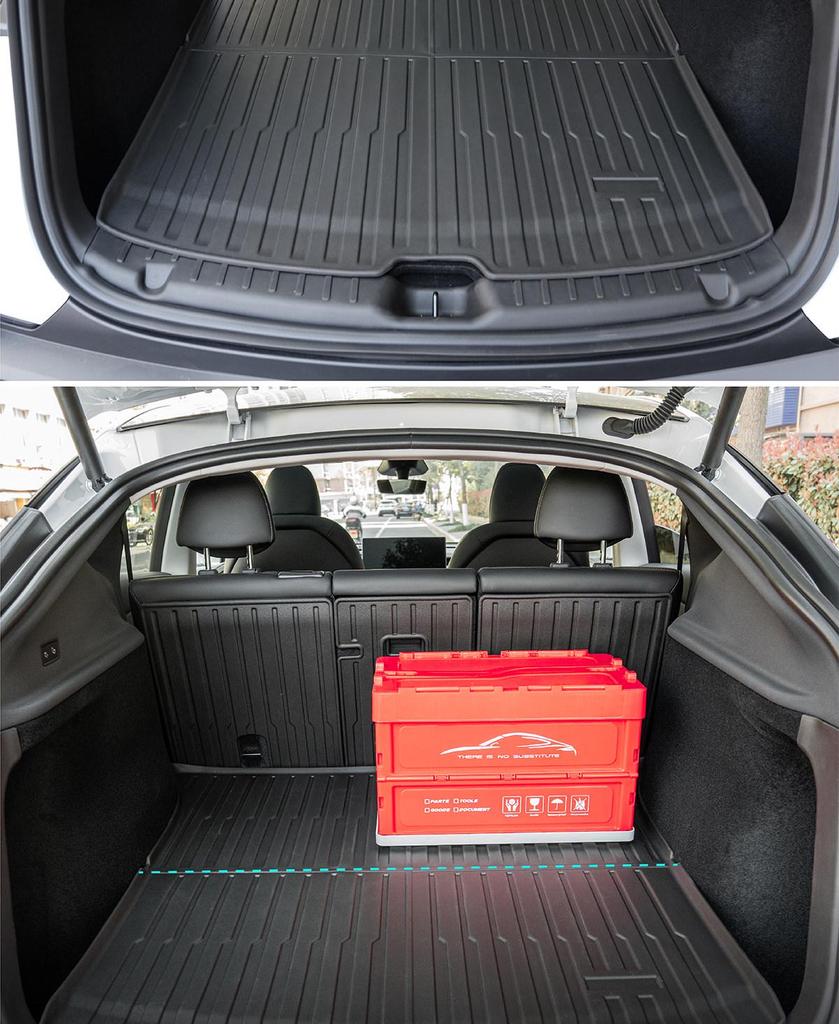 Qixian Trunk Mat Set for Tesla Model Y (Refreshed Version) - TPE Front & Rear Mats