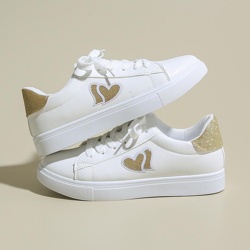 Fashion New Popular Female Brand Women's Vulcanize Shoes Hot Sale Women Sneakers Low Heel Lace Up Outdoor Walking Ladies Casual Shoes