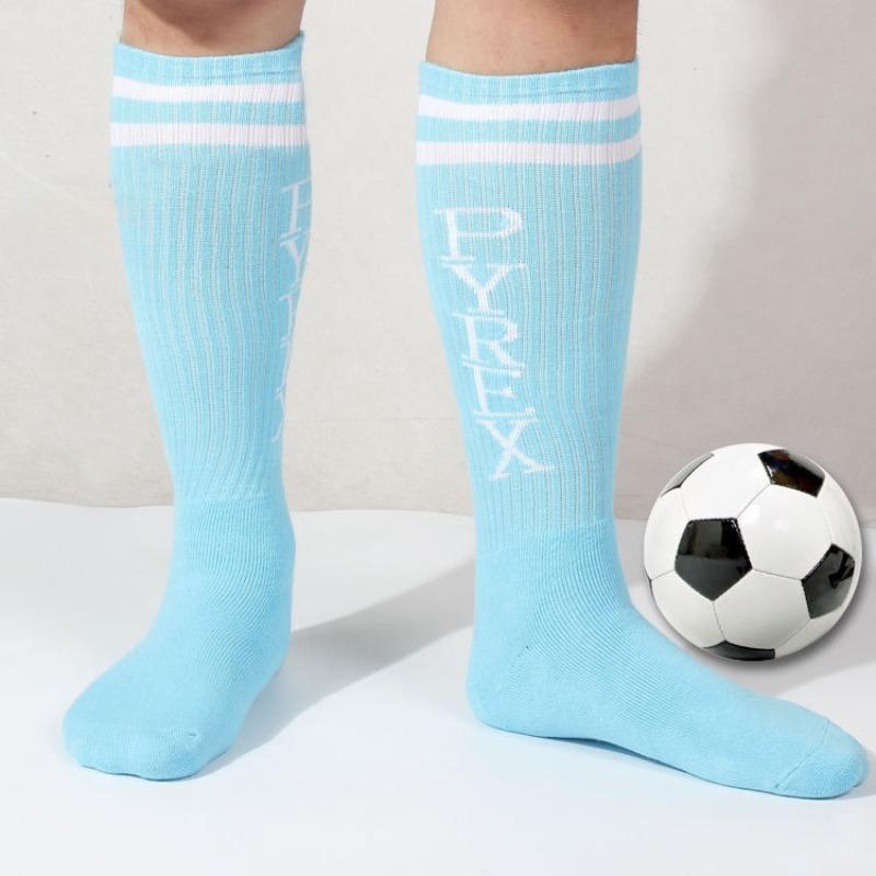

Ladies Spring and Autumn New Sports Towel Bottom Football Sports Long Socks 1 pair синій