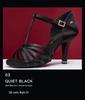 Wubai Ballet T-Strap Satin Latin Dance Shoes for Women - Medium Heel, Soft Sole, Genuine Leather Ballroom Cha