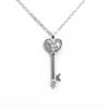 Nuovo Arrivo Collana Chiave Galleggiante Cuore in Argento S925 Catena Minimalista Elegante per la Clavicola Gioielli per Donna Fabbrica