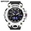 Sanda Youth Fashion Luminous Waterproof Shockproof Alarm Men's Watch