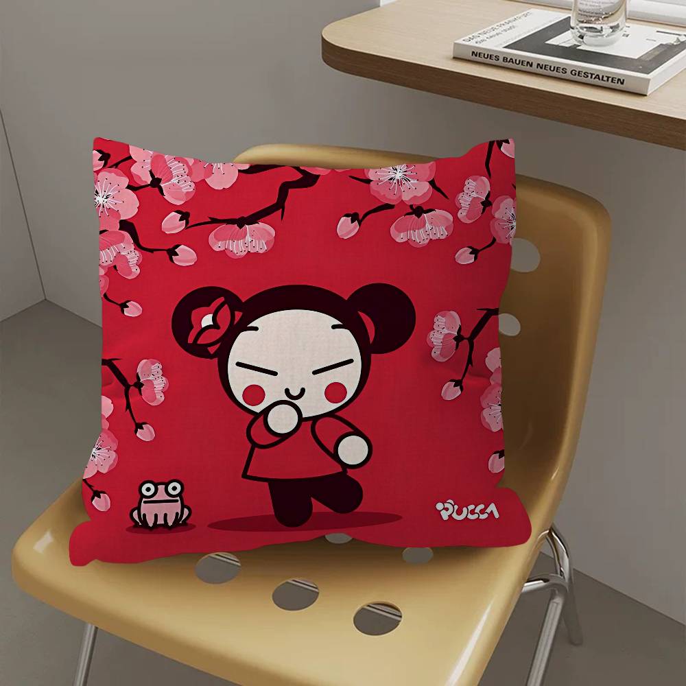 vintage Cartoon P-Pucca Cushion Cover Decorative Pillow Sofa Home Decor case pillow cases