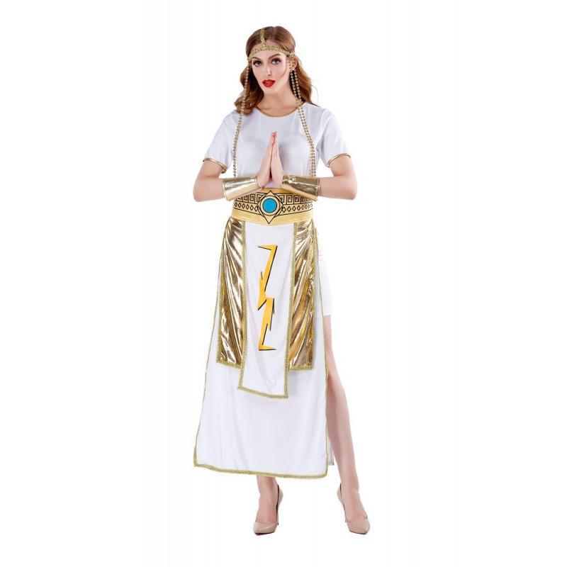 Halloween Costume Adult Couple Sea King, Ancient Cleopatra Pharaoh Costume, Queen King God of War Costume