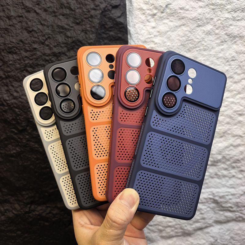 Mesh Heat Dissipation for Magsafe Case For Samsung S26 Ultra Summer Breathable Cooling Lens Film Cover For Galaxy S25 S24 Ultra