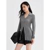 PEACEBIRD Women's V-Neck Knit Cardigan Shirt Top