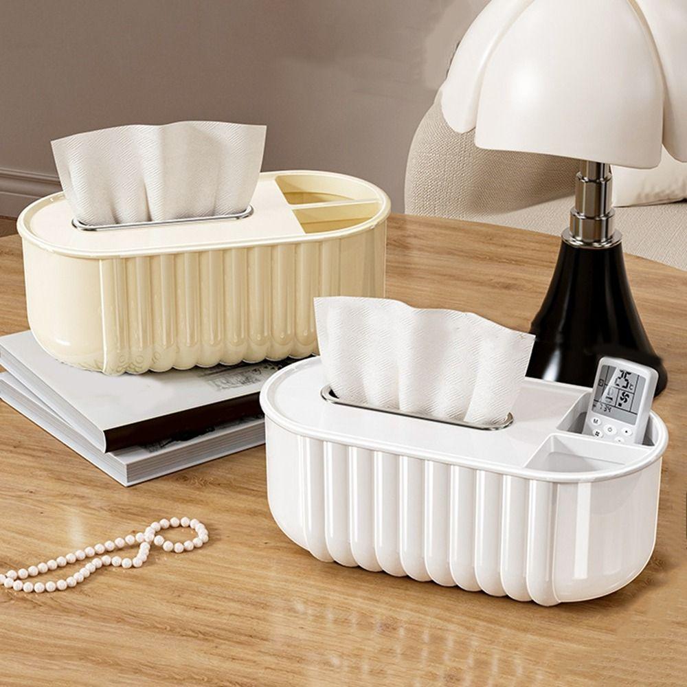 

Plastic Paper Towel Holder Wear Resistant Paper Dispenser Practical Napkin Holder Bathroom бежевий
