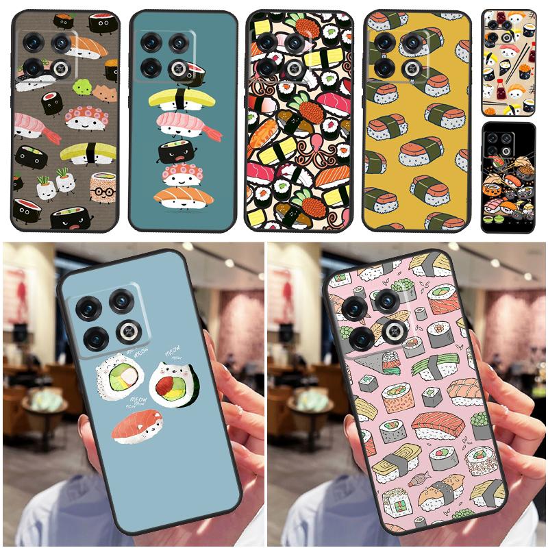 Sushi Food Cover For OnePlus 13R 13 12 12R 11 10 Pro 8T 10T OnePlus Nord 4 CE 2 3 Lite N30 N10 N20 Case