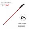 Outdoor Aluminum Trekking Pole/Walking Stick: Straight, T-Grip, Curved, Telescopic Options for Hiking and Skiing.