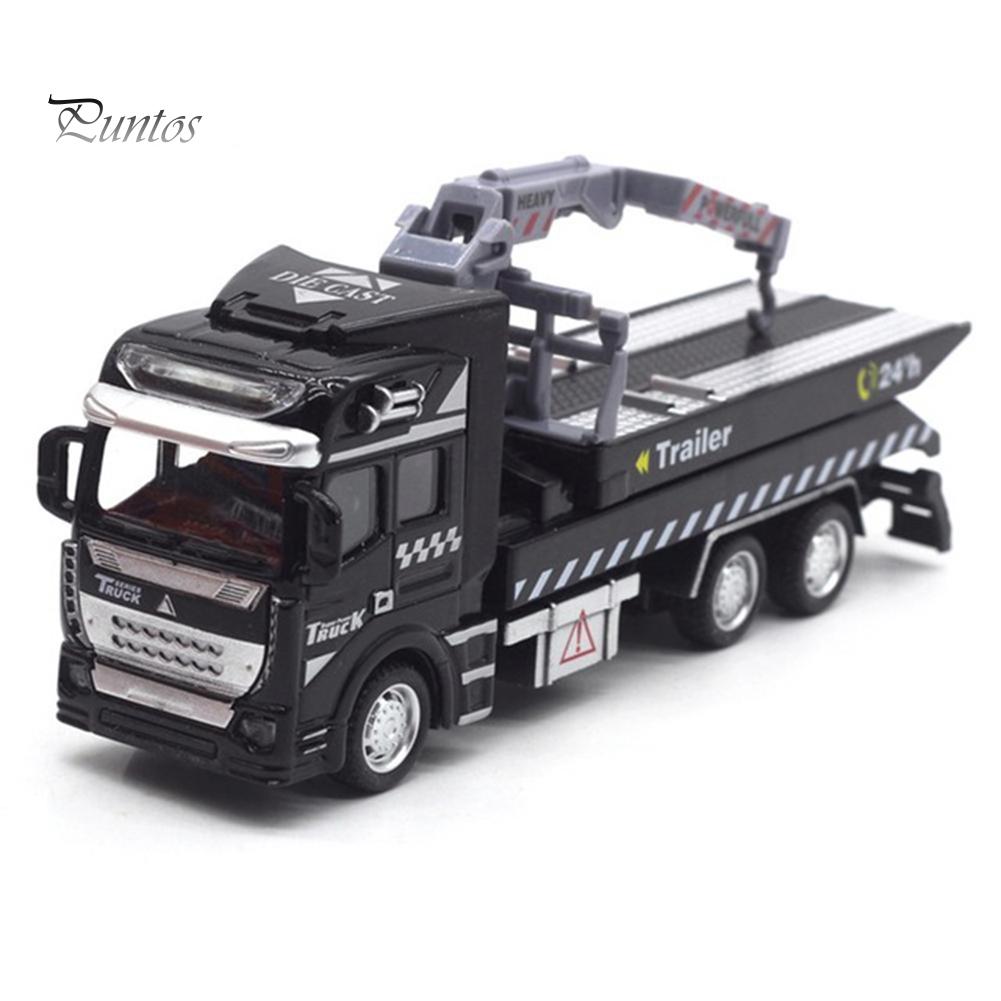 Puntos Kids Toy Realistic Alloy Police Rescue Transport Vehicle Pull back Car Eucation