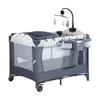 Adjustable Folding Baby Crib - Multi-functional Bedside Sleeper & Newborn Play Area