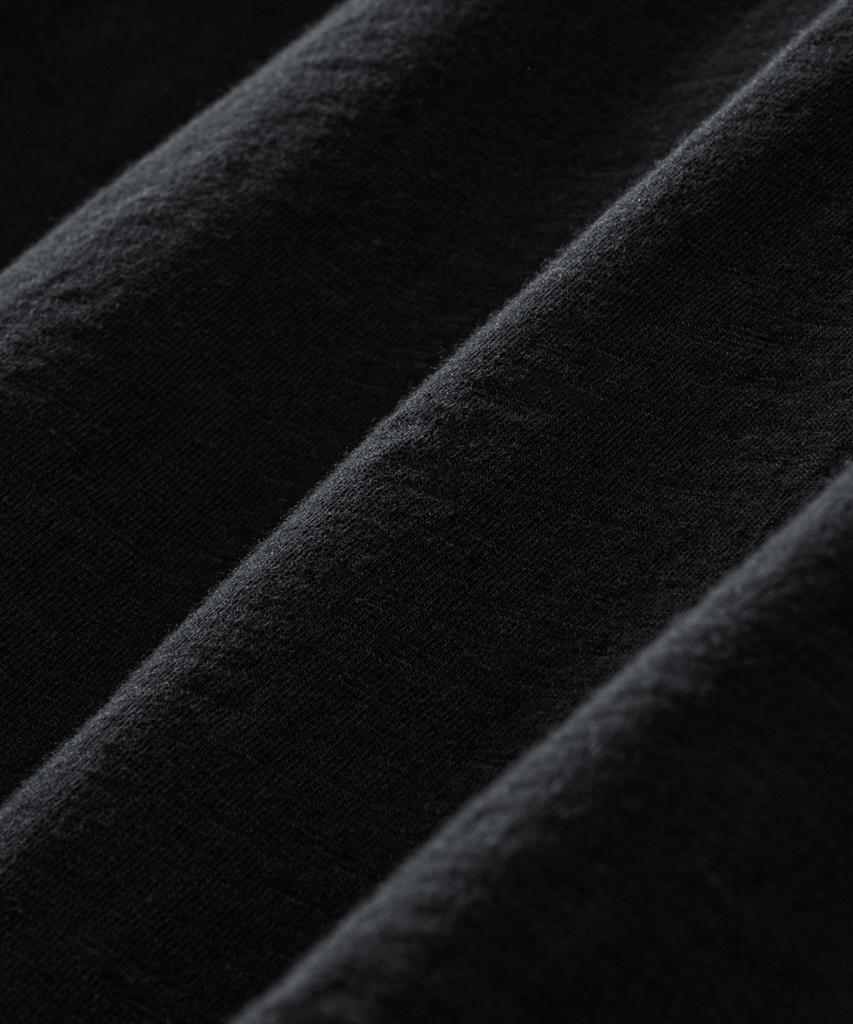 Beulaendideu Soft Slub Crop T-Shirt [Black]