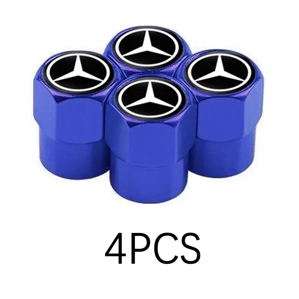 

Car Sticker Mercedes Benz Car Tire Valve caps Emblem metal Cap Case For B/C/E/S Class A Class C200L GLC GLE CLA accessories Car
