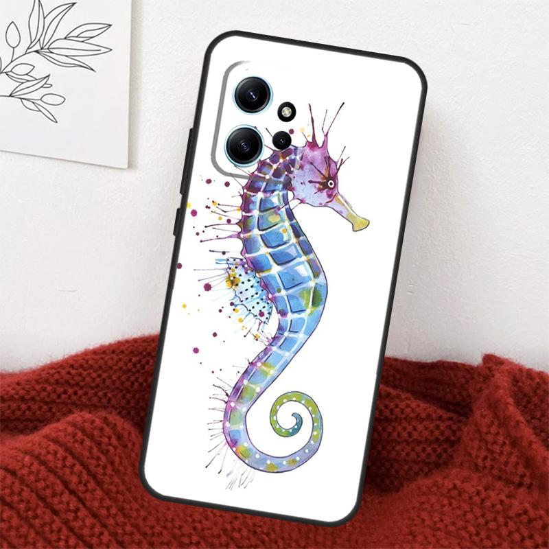 Coque Hippocampe Pour Xiaomi Redmi Note 13 10 11 12 14 15 Pro Plus Housse Pour Redmi 15 15C 14C 10C 12C 13C