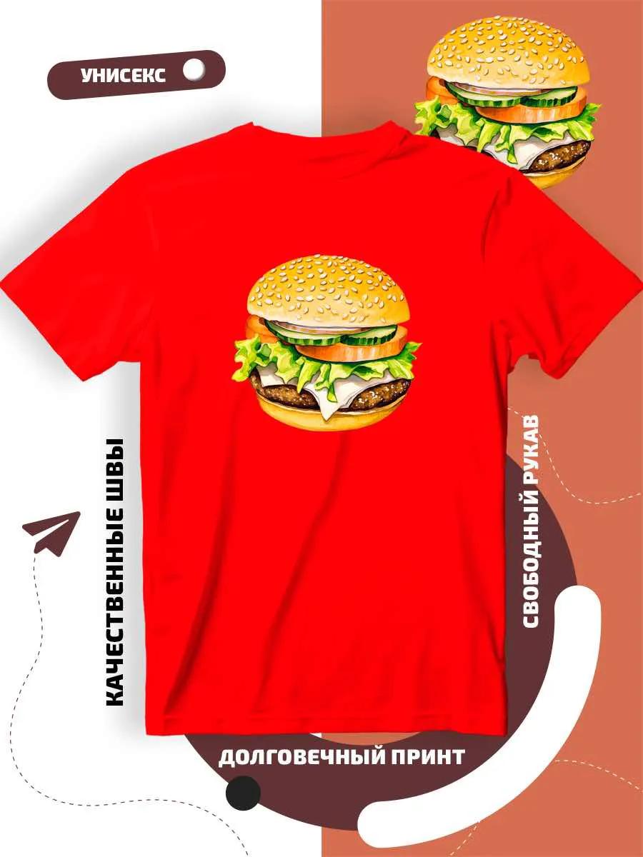 T-shirt with burger print L