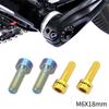 Upgraded for Titanium Screw Bolts for Bike Bicycle Crank Arm Fixing Disc Brake Clamp Fixed Lightweight Cycling Accessori