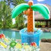 PARENTSWELL 63'' Inflatable Palm Tree Cooler, Tropical Luau Party Decorations, Inflatable Drink Cooler for Parties Jungle Hawaiian Birthday Party
