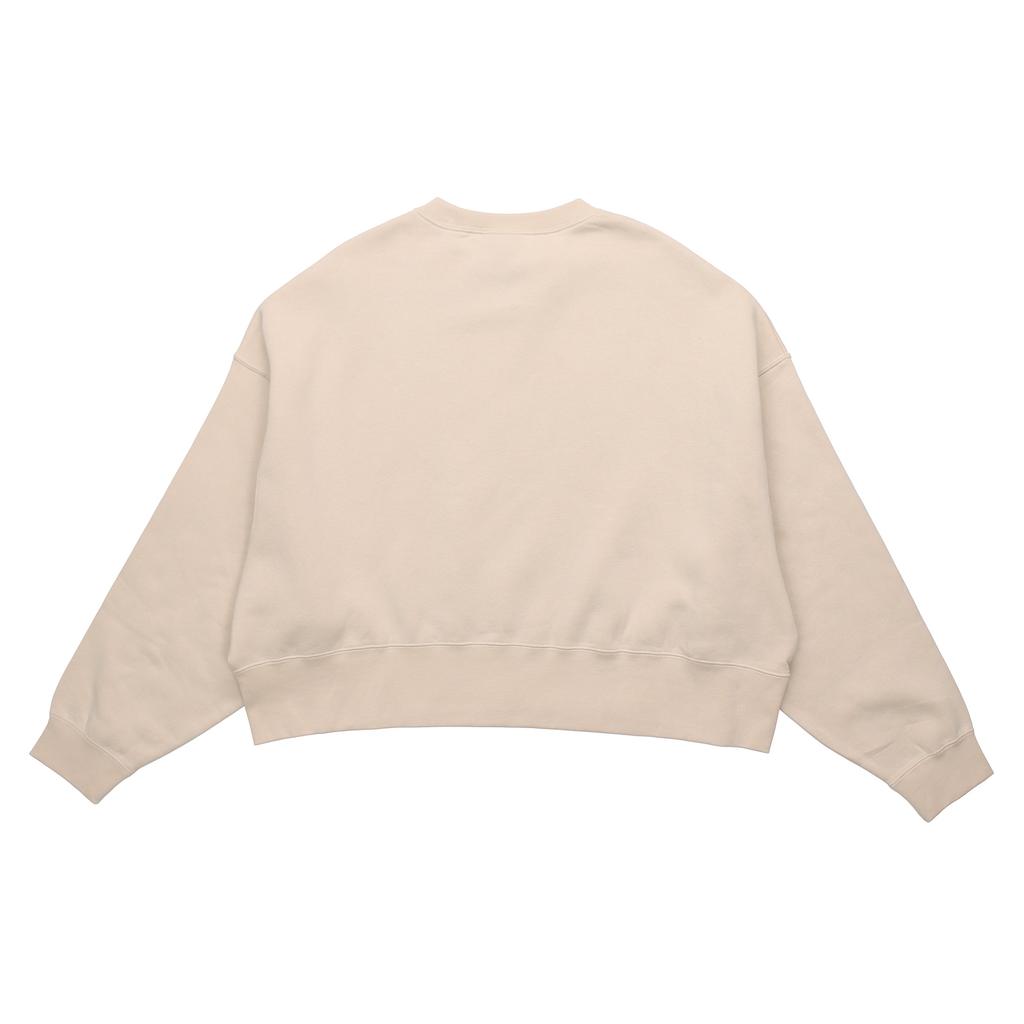 Nike Sweatshirts Women's Ecru Crew Neck Moderate Regular CK0168-140