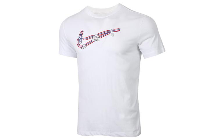 

Nike T Shirts Men s White Crew Neck Moderate Straight Fit CV1066-100 XXL