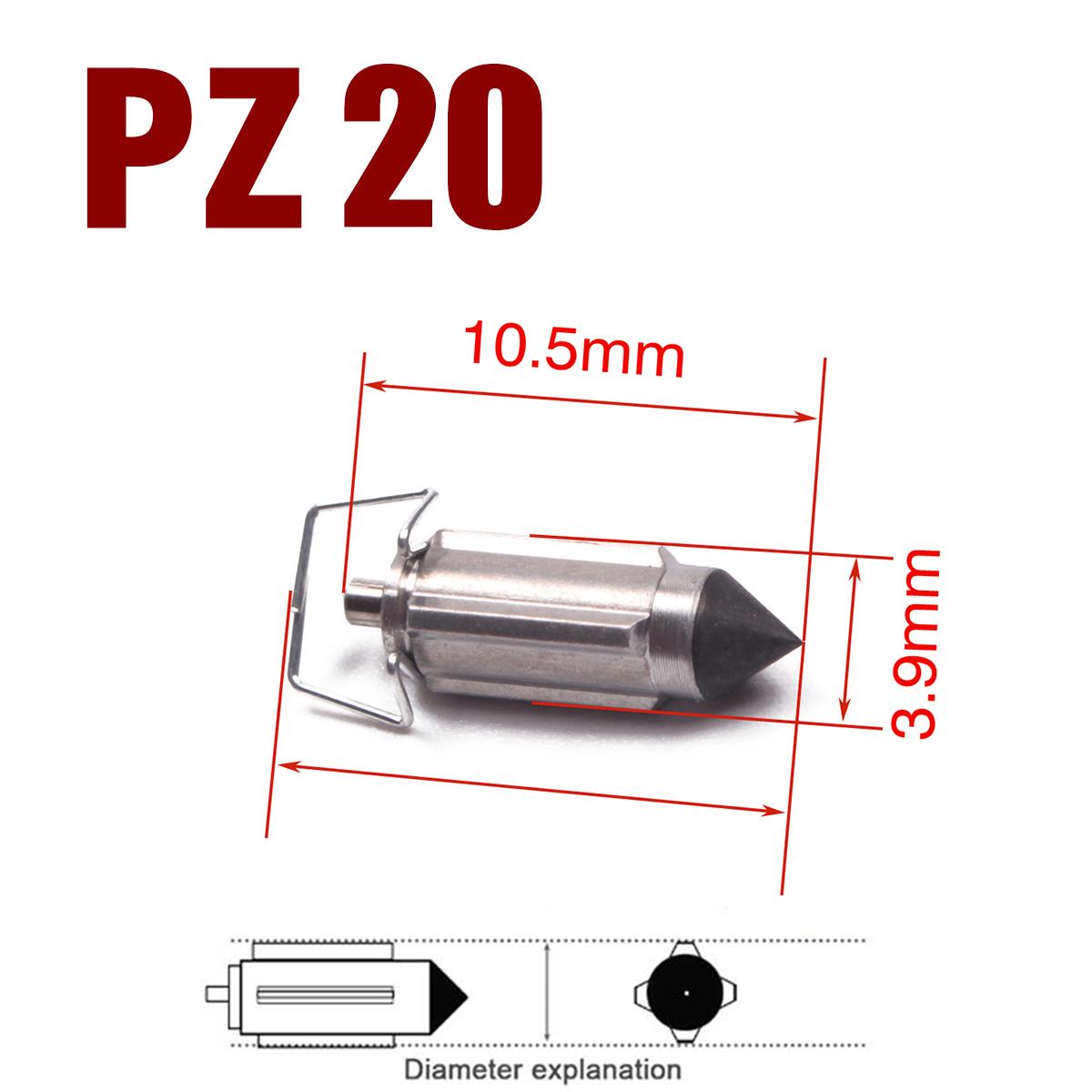

6 Pcs Carburetor Valve Needles Repair Part For PZ16 PZ19 PZ20 PZ22 PZ26 PZ27 PZ30 CG125 GY6 50 125CC Motorcycle Parts 6pcs PZ20