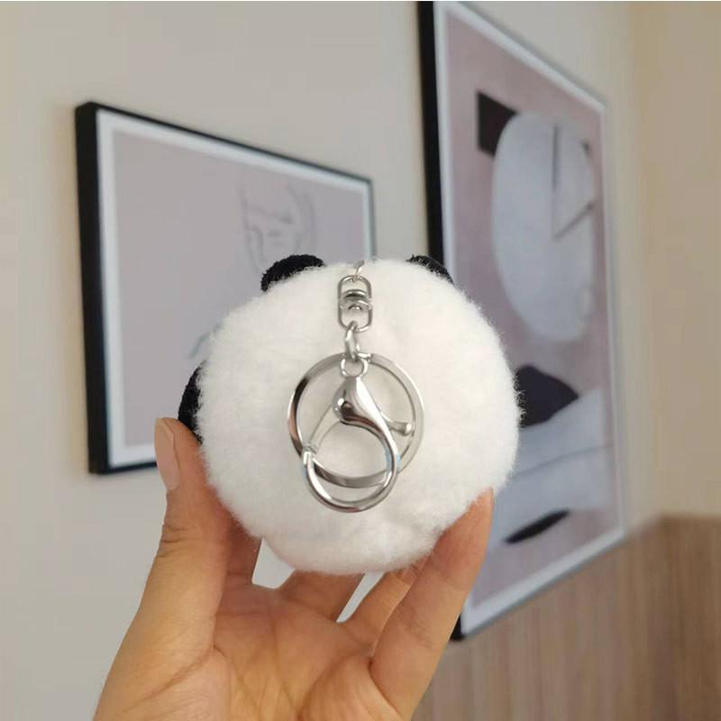 Soft Pp Cotton Filled Panda Plush Doll Keychain Backpack Decoration