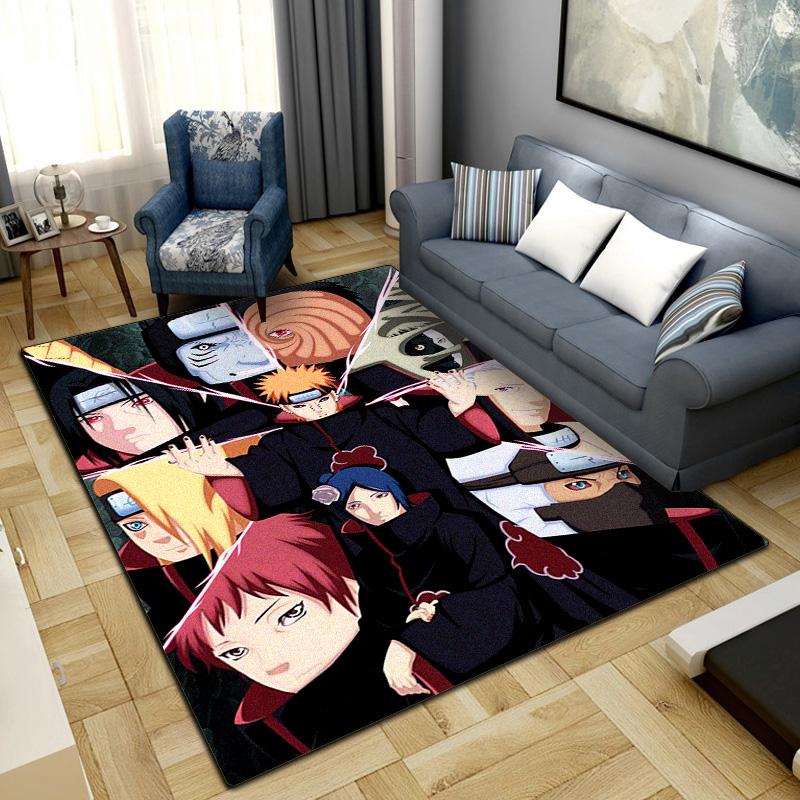 Anime-Naruto Area Carpet for Living Room Bedroom Home Decor Cool Movie Mat Floor Mat -LXR63