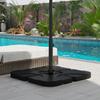 Parasol Base. Cross Base. Weatherproof. 100 X 100 X 75 Cm. Black