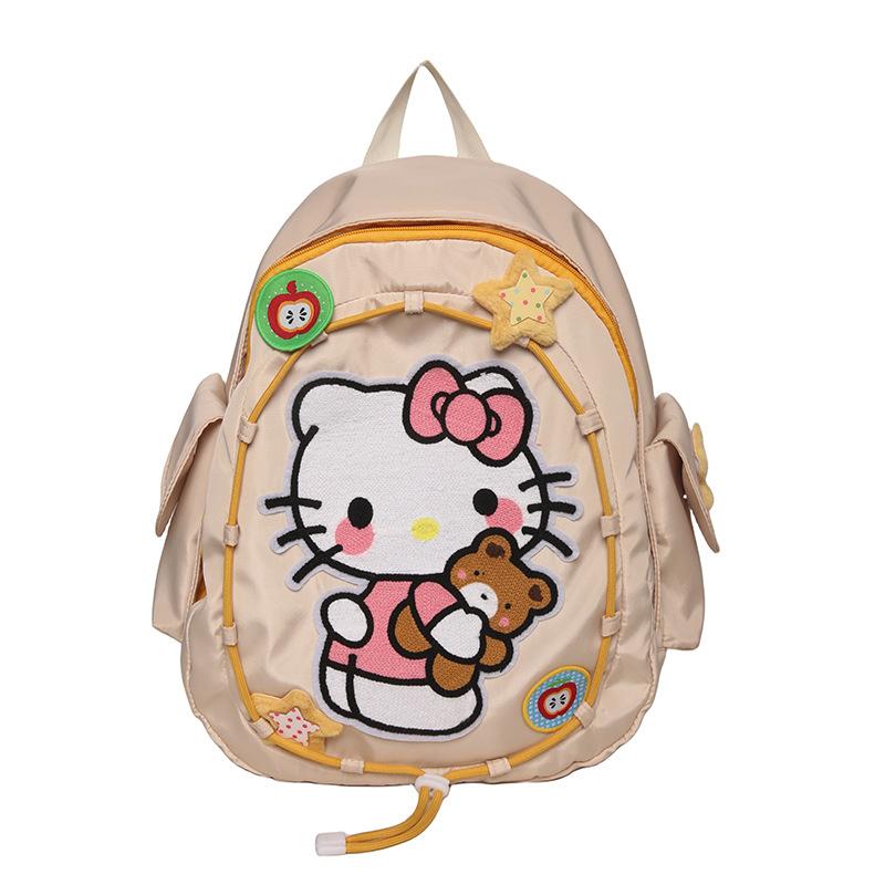Kindergarten Cartoon Cute Student Schoolbag Cute Kitten Boys And Girls Backpack Large Capacity Children'S Bag