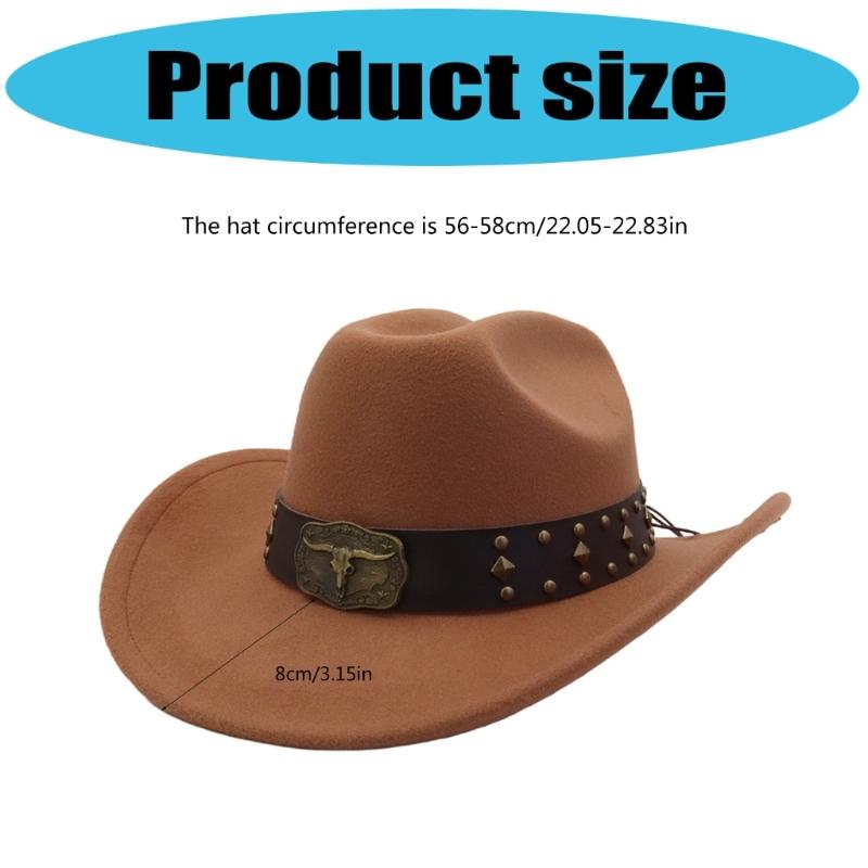 Ethnic Vintage Cowboy Hats Wide Brims Sun Protections Breathable Polyester Summer Outdoor Hat For Music Festivals