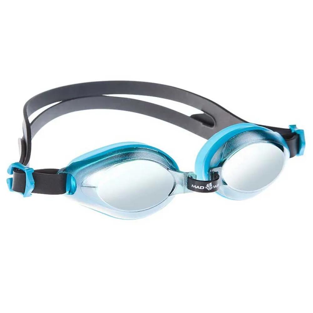 Madwave Children's Swimming Goggles Junior Mirror Aqua
