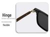 Polarized Square Sunglasses with UV Protection and Wood Grain Legs (Model P891876)