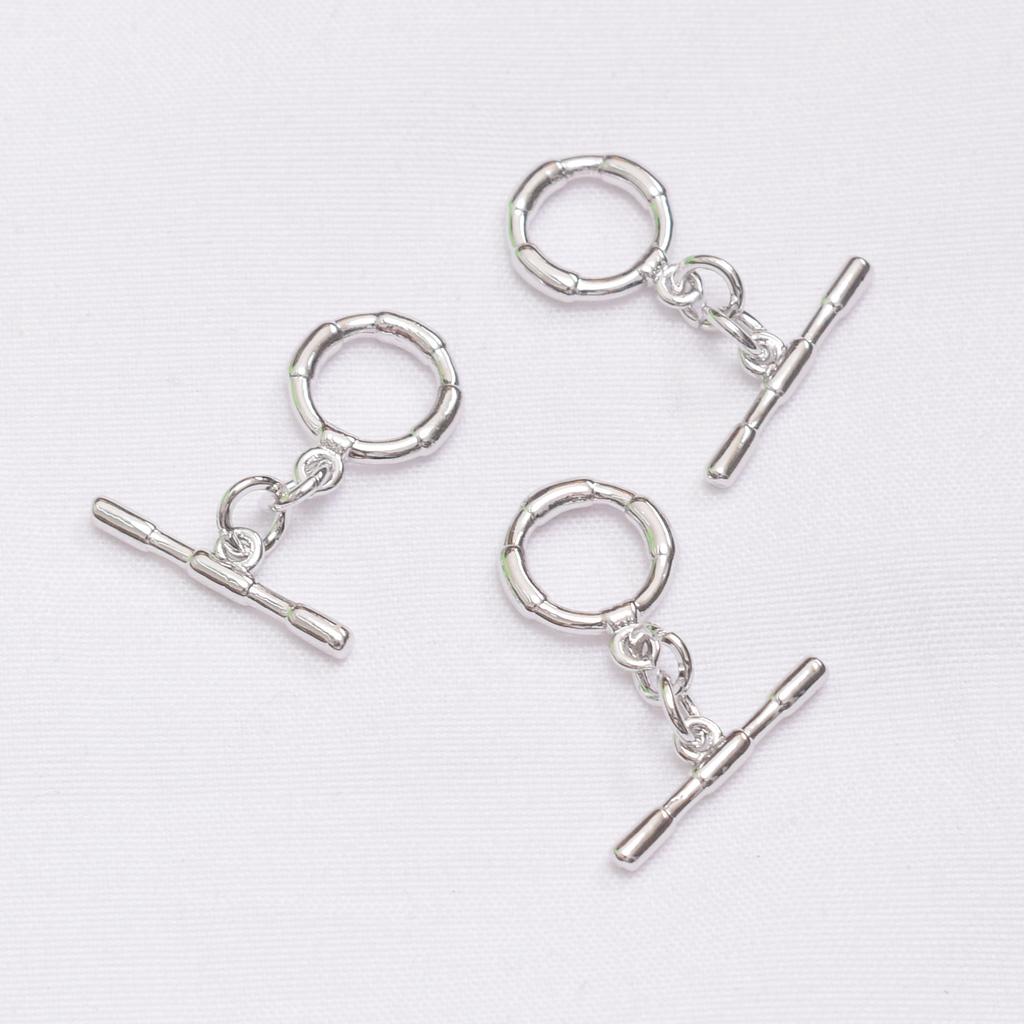 10pcs Non-Fading 24K Vacuum Gold Ot Buckle Bamboo Buckle Head Diy Handmade Bracelet Necklace Connection Ending Buckle Jewelry Buckle