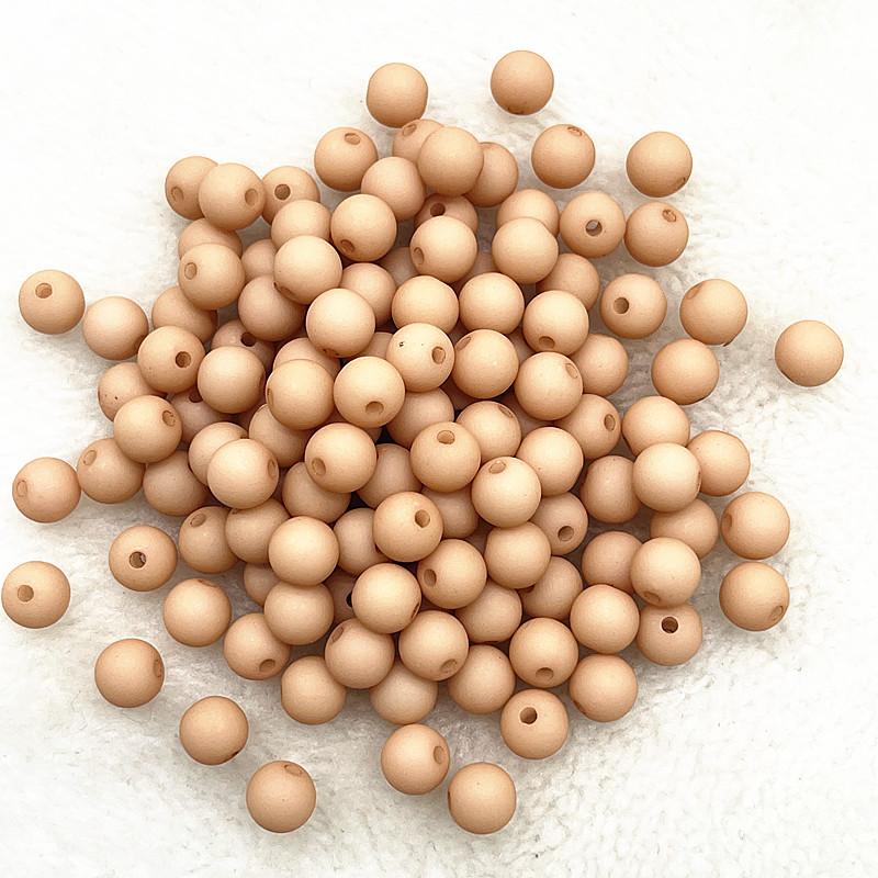 New 4mm/6mm/8mm Round Acrylic Matte Beads Loose Spacer Beads for Jewelry Making DIY Handmade Bracelets Accessory