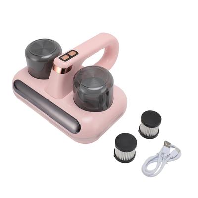 Ultrasound Mite Vacuum Cleaner Double Dust Cup Portable Cordless Handheld High Suction Mite Remover