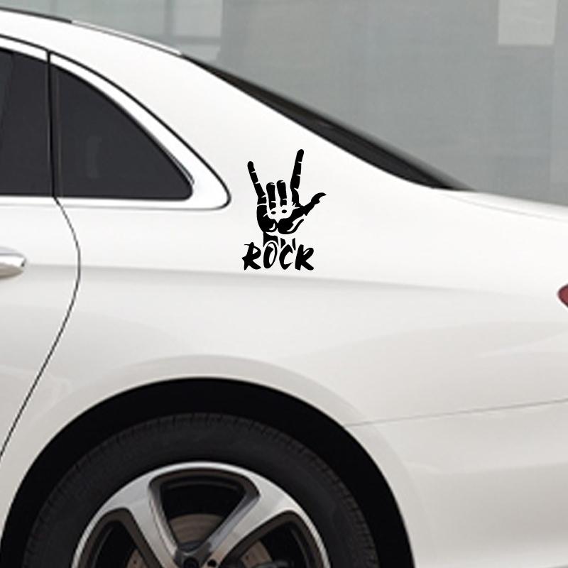G103 15x23.1cm Three Ratels Car Stickers Rock Finger Funny Sticker Auto Decals