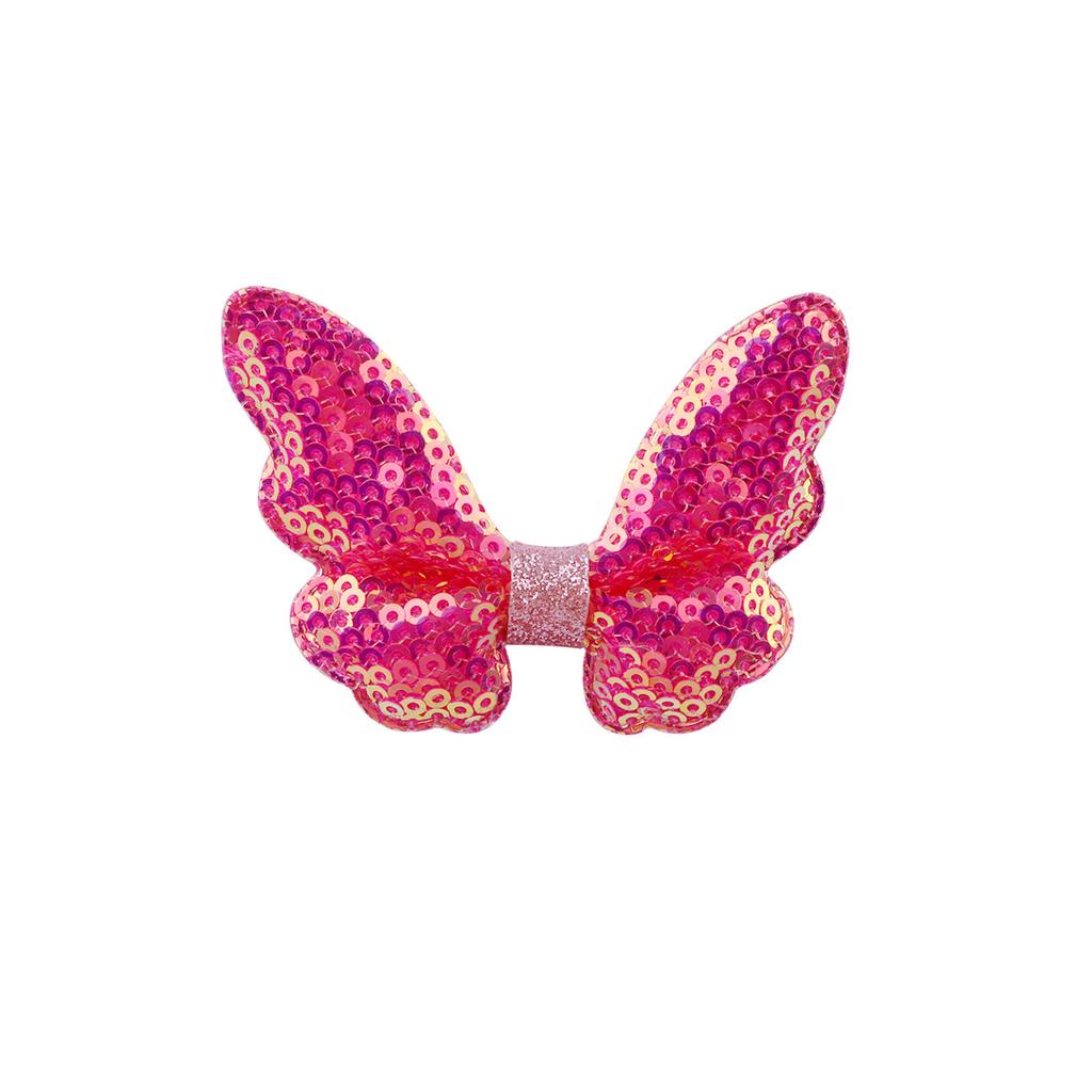 Glitter Mini Butterfly Hair Clips for Baby Girls Sparkly Colorful Hair Accessories Women Cute Small Tiny Clips Hair Accessories
