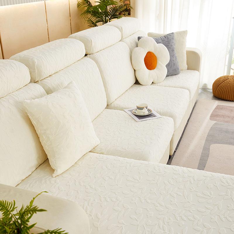 New Jacquard Velvet Stretch Sofa Cover Four Seasons Universal Sofa Cushion Anti-Cat Scratch All-Inclusive All-Purpose Sofa Fit