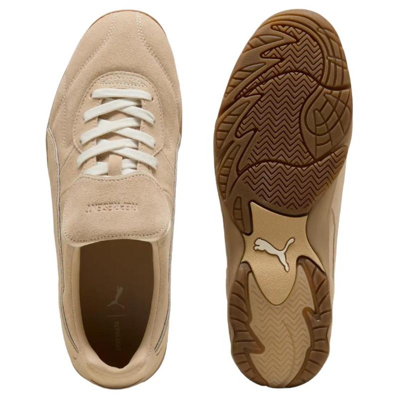 Puma × REPRESENT King Indoor Unisex Komfort Passform Fußballschuhe Braun 403454-01