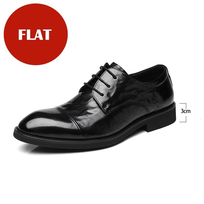 

Man Elevator Shoes Business Dress Leather Shoes 3/6/8cm Men Formal Shoes High Quality Men Oxfords Versatile Wedding Shoes 37