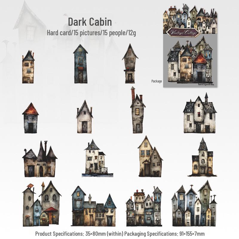 Наклейка  Прекрасный день : Странный Ретро Дом DIY Журнал Коллаж