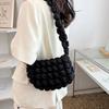 Small Quilted Shoulder Bag Mini Handbag Purses Women Pleated Bubbles Cloud Hobo Bag Ruched Underarm Bag Ladies Handbags Clutch