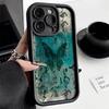 Vintage Butterfly Sketch Print Pattern Design Protective Cover for iPhone 17 16 15 14 13 12 11 16E Series Pro Max Plus