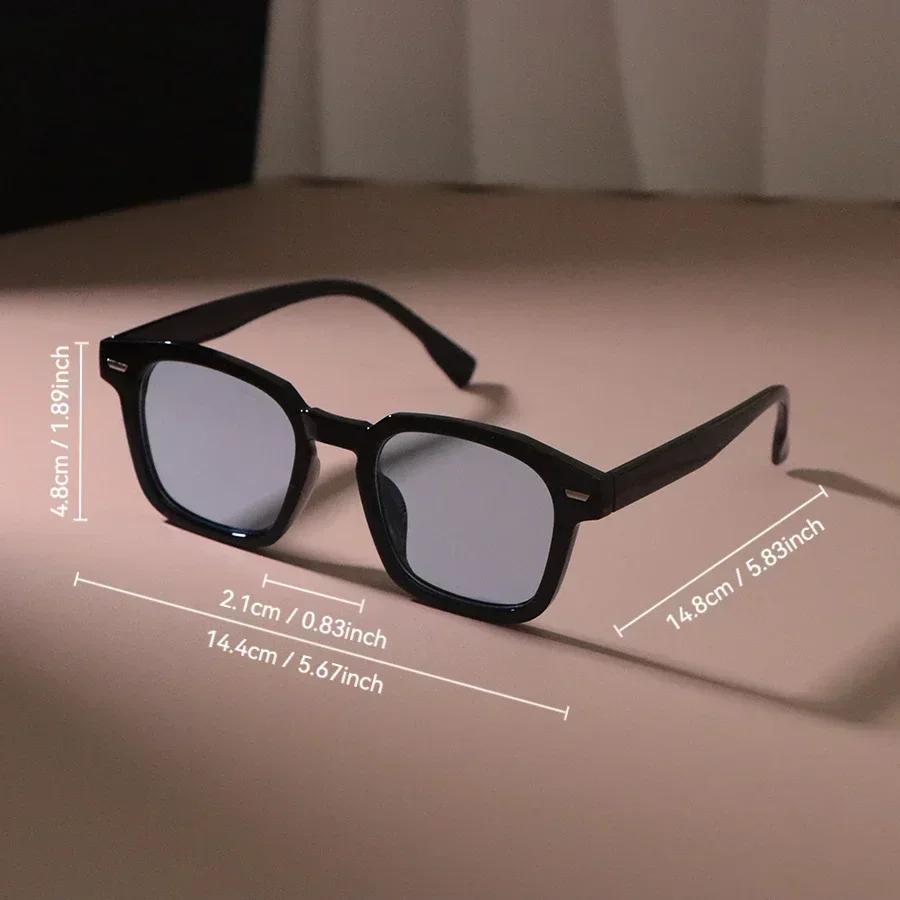 Fashion Sunglasses Women Men Square Plastic Vintage Stylish Oversized Ladies Sun Glasses Retro Vacation