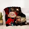 Red Hero Suit with Sparkling Lights Blanket Flannel Throw Blanket for Sofa, Bed, Travel, Camping, Office, Couch, Chair