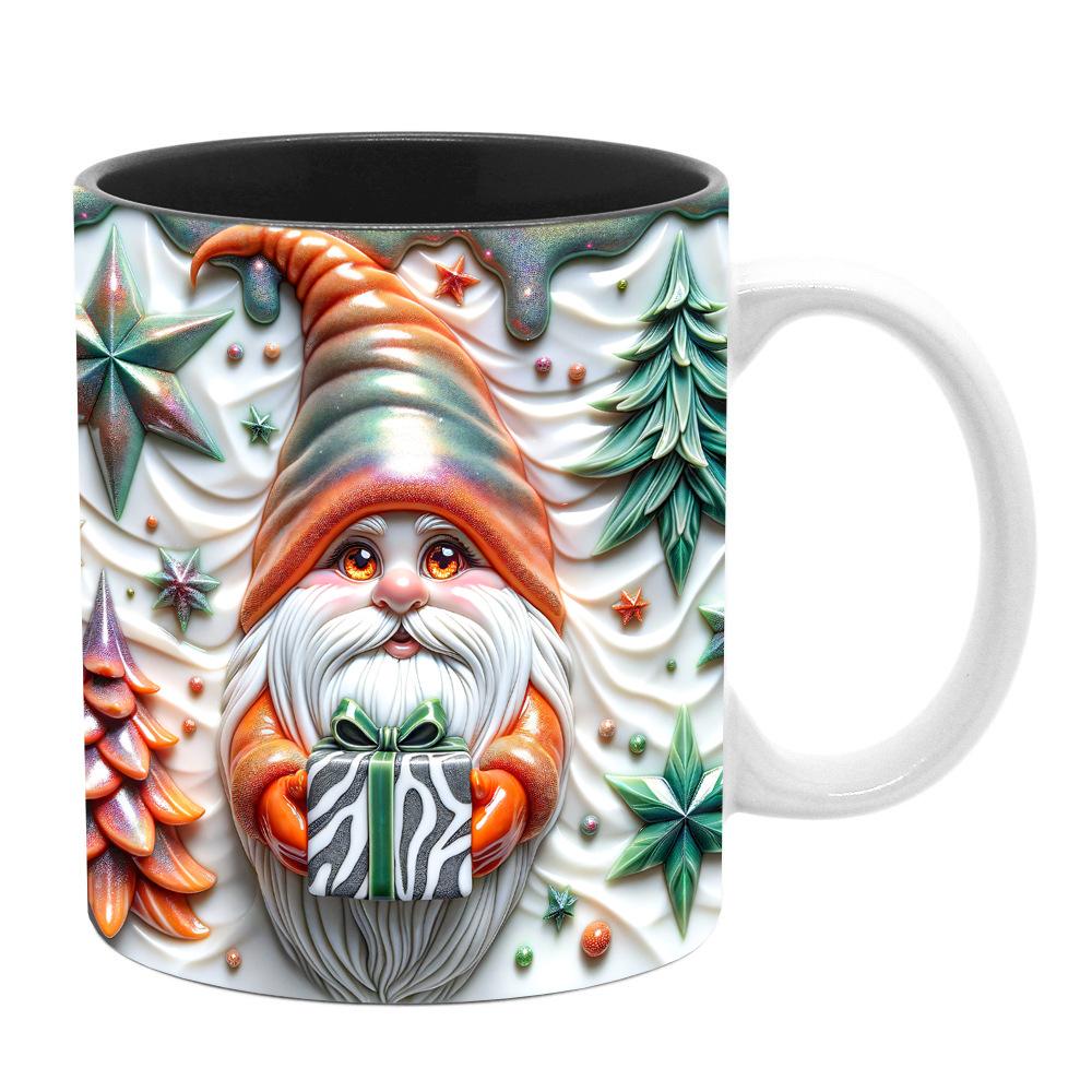 3D Snowman Santa Christmas Ceramic Coffee Mark Cup Tree Snowman Gnome