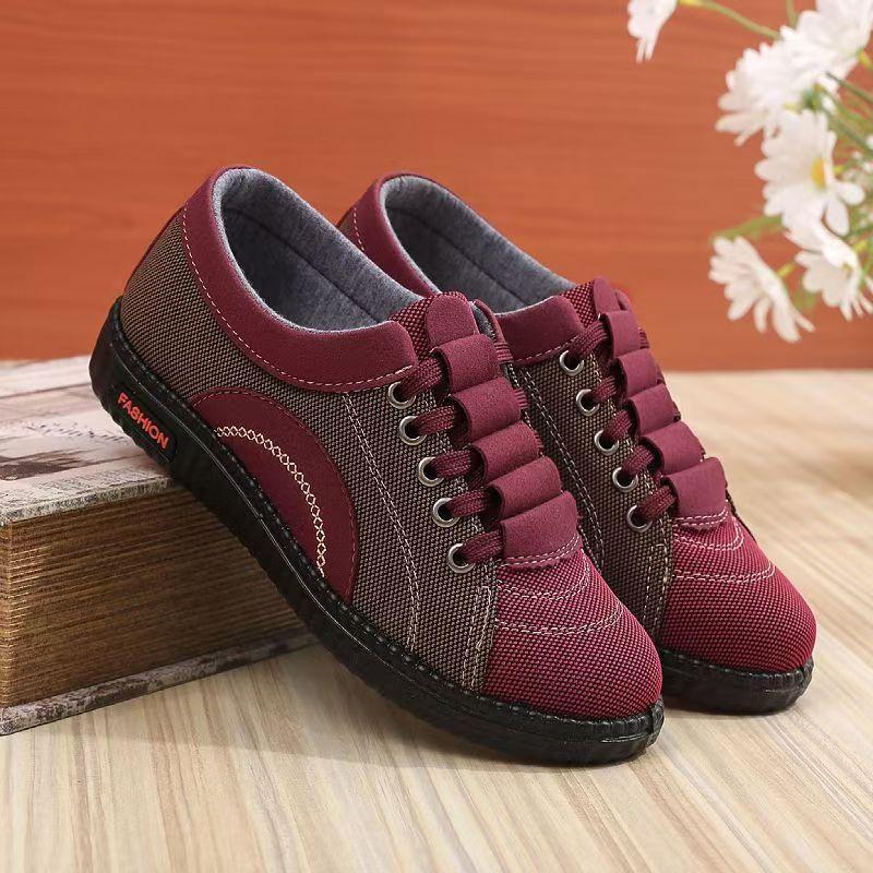 

Spring and Autumn new cloth shoes women s lightweight non-slip flat heels soft-soled comfortable shoes 35